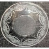 Image 2 : Glass Plate & Cup Set With Lace Design
