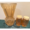 Image 3 : Thistle Vase & Ruffle Bowl Marigold Carnival Glass  Westmore & Co