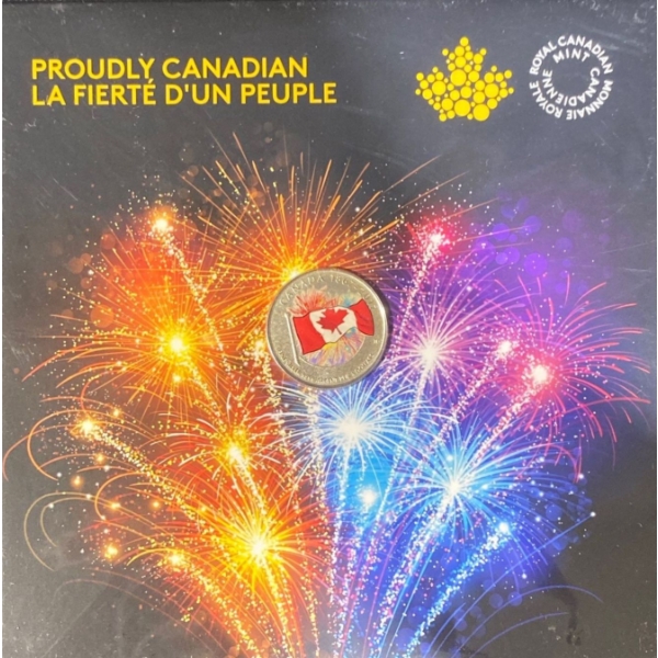 $5 Proudly Canadian Fine Silver Coin  7.96 Grams
