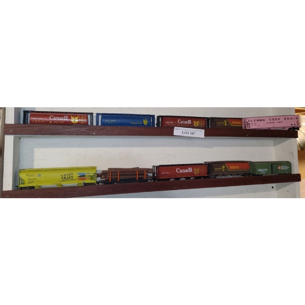 Asst Model "Canada, Saskatchewan, B.C. & others" Grain & Log Cars