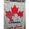 Image 1 : Canada Albertville '92 Go For Gold' Banner with Autographs, 32" x 56"