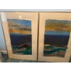 Image 1 : 2 Paintings by WJ Peckmen 1989 Past the Dunes . 36x24