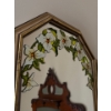 Image 3 : Vintage Wood Trimmed 3 Pcs Floral Mirror, Hand painted Floral Detailing - 31T 