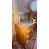 Image 2 : Six Drawer Solid Wood Dresser w/ Mirror  50" x 20" x65"tall w/mirror