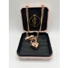 Image 1 : Rose gold Juicy Couture Heart and logo toggle charm necklace