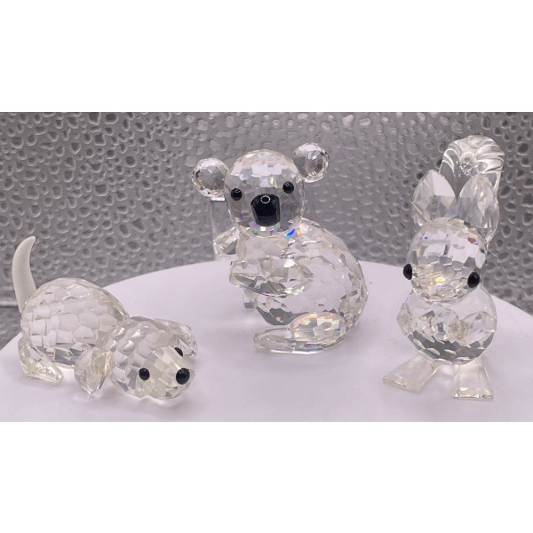 Swarovski Crystal Animals Dog, Koala, Squirrel 