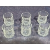 Image 2 : Six Vintage French Crystal Shot Glasses