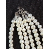 Image 3 : Triple Strand Fresh Water Pearl & Crystal Necklace