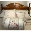 Image 4 : Oak Bed Bundle - Includes Head Board Frame Mattress BS & Linens - Queen