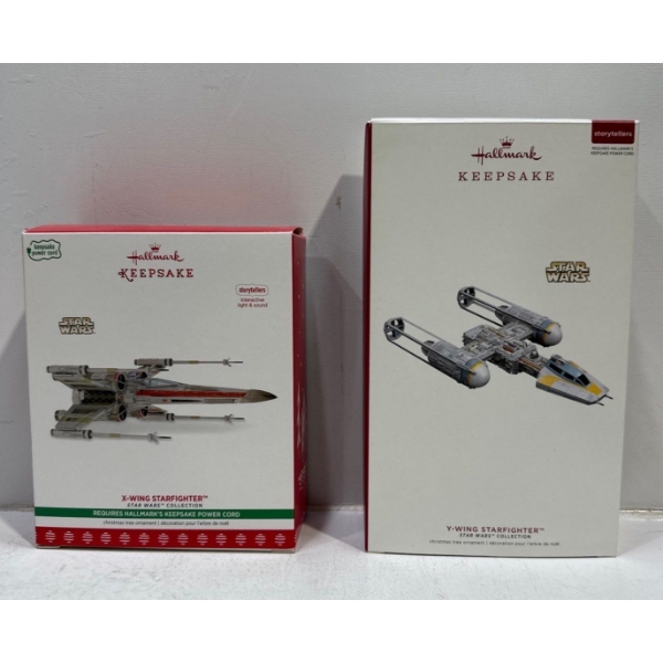 Star Wars - Y-Wing Starfighter, X-Wing Starfighter, Hallmark Ornaments