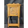 Image 1 : Handcrafted Wooden Wall Clock with Battery Operated Quartz Motor ( 15"W x 31"H)