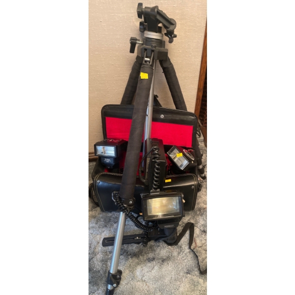 Camera Lovers Flash Pack - Vivitar Battery Packs Flashes Tripod & More