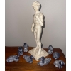 Image 1 : Replica Of David Statue 13T w/ Wolf 's Original Hand Carved Soap Stone Animals/ Figurines 