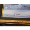 Image 4 : Framed Lithograph of the Painting "Serene Forest & Lake Scene" by James Mastic ( 53 H x 28 W )