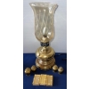 Image 3 : Vintage Brass/Glass Accent Lamps w/ Candle Stick Holders & more
