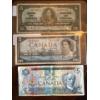 Canadian 5$ Bank notes From 1937,1954,1979 .