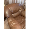 Image 4 : Brown Leather Recliner Chair With Plush Padding