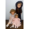 Image 1 : Three Antique Well Loved Dolls-  Forever Loved Never Forgotten Babies From The Past