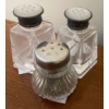 Image 4 : Crystal Cut Glass Basket w/ Salt Cellar & More 3T