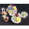 Image 1 : Porcelain Flowers Including: Mini Basket