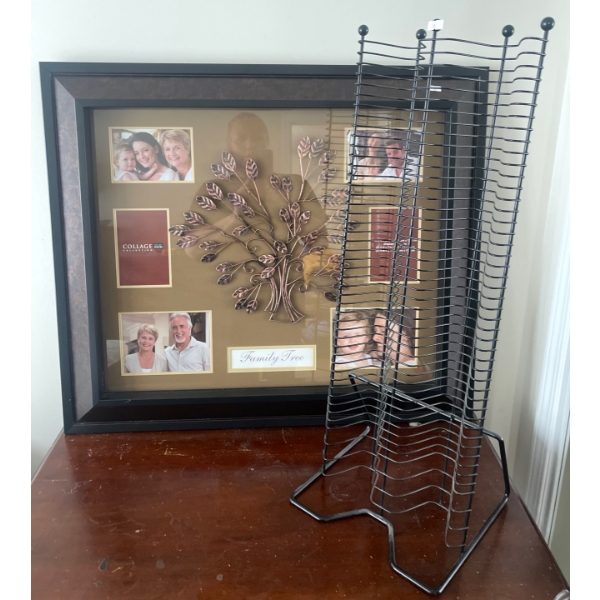 Family Tree Picture Frame & CD Stand