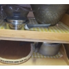 Image 10 : Contents of Multiple Cupboards: Extra Dinnerware, Punch Bowl, Cutlery and More!