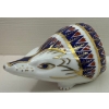 Image 1 : Vintage Royal Crown Derby Hedgehog Paperweight -22K Gold Gilding - 2.5"Tall