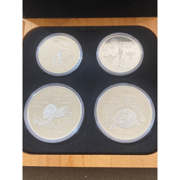 1976 Montreal Olympic Silver Coin Proof Set with Certificate of Authenticity