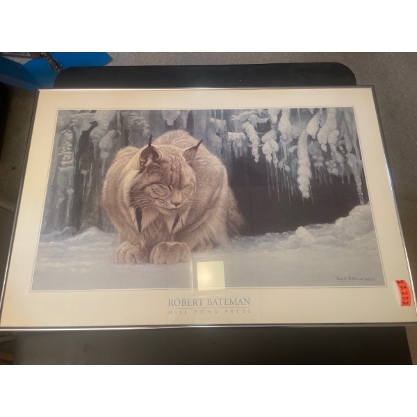 Robert Bateman Print of Lynx 24" x 36"