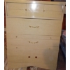 Image 1 : Solid Wood Four Drawered MCM Dresser  Tall Boy 