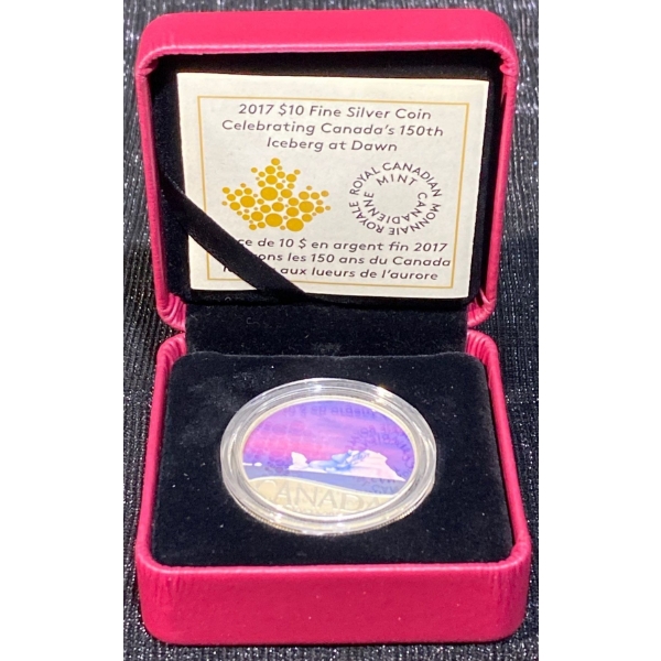 2017 Iceberg at Dawn $10 Fine Silver Coin