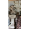 Image 2 : Concrete Fountain w/ Fruit 28 T, Metal Pot Holder 10.5" Diameter, 30 T, Side Tables, Pots/ Holders