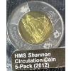 Image 3 : 2012 HMS Shannon Circulation Coin Set