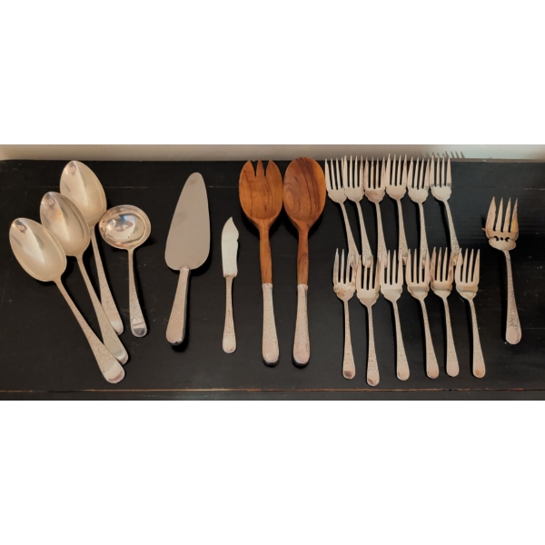 Antique BIRKS Sterling Flatware & Serving Utensil Collection 