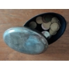 Image 5 : Unique Coin Bank w/ Pewter Trinket Box (& Contents) w/ Fossil Rock 