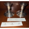Image 1 : Birks Sterling Silver Georgian Style Candlestick Pair/Duo (3"tall)