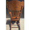 Image 6 : Antique Solid Wood Rocker Chair (Short Seat H-16")