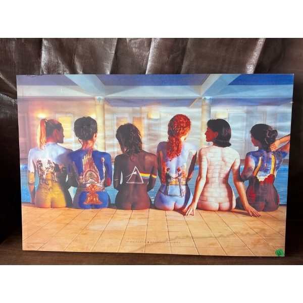 Colorful Canvas Print Of The Pink Floyd Back Catalogue 35x24
