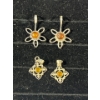 Image 1 : Collection of Yellow/Orange Stone Pendants
