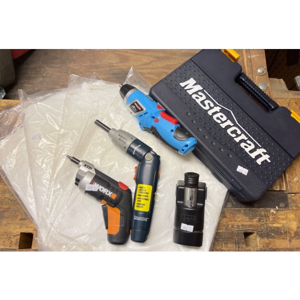 Brand New Mastercraft Socket Set w/ Black & Decker Power Tool Collection & New Hazmat Suits