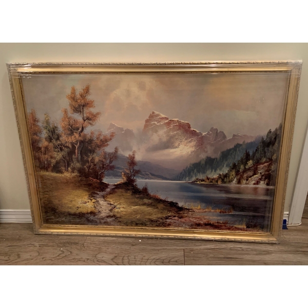 Large 'Mountain Lake' Print - 39x27 