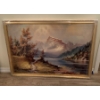 Image 1 : Large 'Mountain Lake' Print - 39x27 