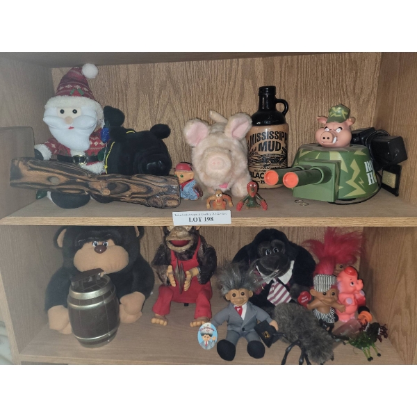 Plush Toys, Figurines, and Novelty Items