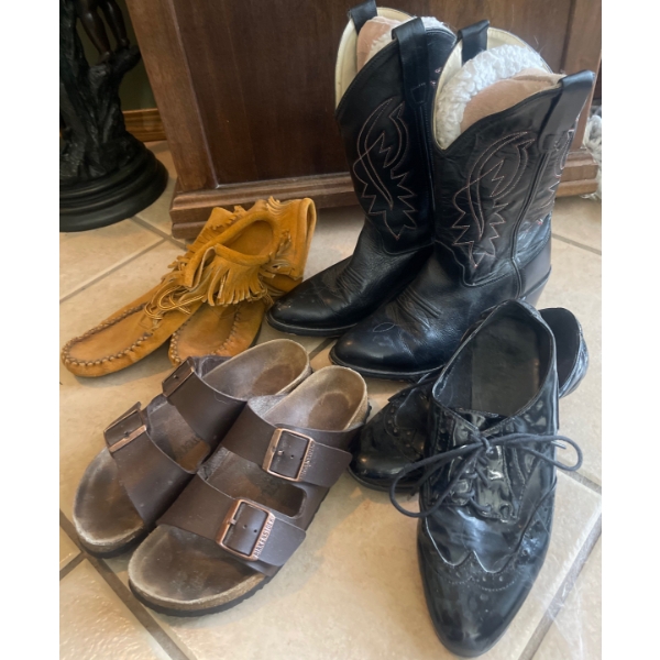 Birkenstocks Sandles, Moccasins, Cowboy Boots & Dress Flats