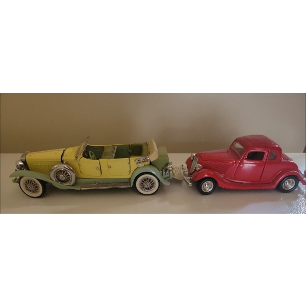 Franklin Mint Classic Diecast Models - 1930 Duesenberg J Derham Tourster 1936 Mercedes Benz 540K