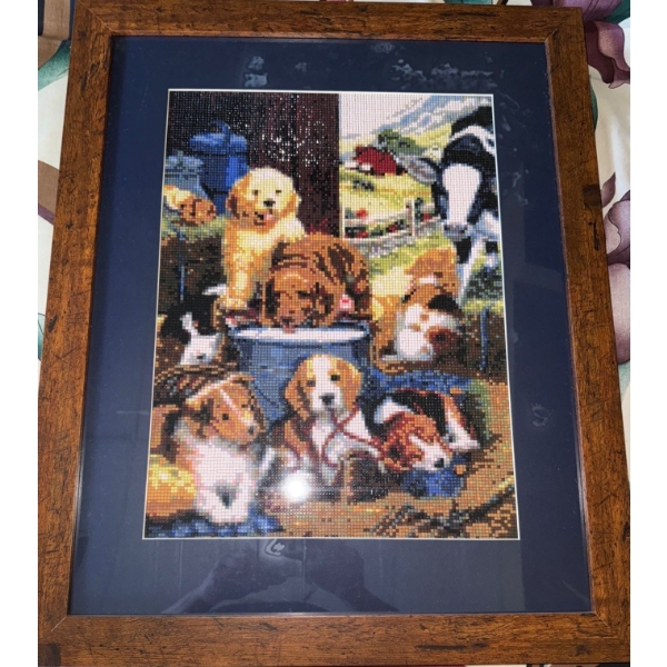 Framed Diamond Painting - Canines 18x22