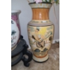 Image 3 : Painted Vase with Artificial Flowers 17 T and Planter w/ Stand 16 T 