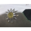 Image 7 : 3 Swarovski Crystal Flowers (2"L) 2 Yellow 1 Red, Sitting on Made in France Mirror