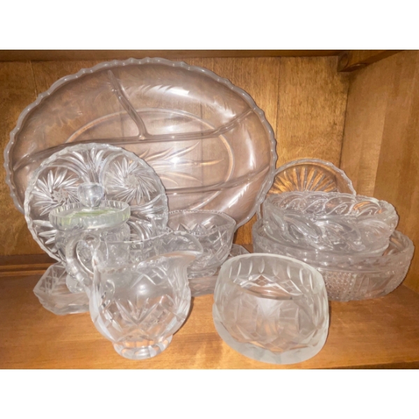 Beautiful Assortment of Collectible Crystal Pieces & Servingware