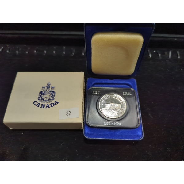 1973 The Centennial of PEI Joining Confederation Silver Dollar